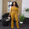 Women's Fashion Casual Sexy One Shoulder Pants Set