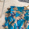 Gentle style stand up collar cinched waist slimming print A-line large swing dress