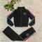 New Embroidered Fashion Casual Embossed Long Sleeve Zipper Sports Set