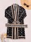 New fashion style cardigan, knitted sweater, cloak, long robe with belt included