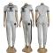 Fashionable English letter velvet fashionable casual suit