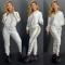 Autumn and winter fashionable casual women's embossed long sleeved pants set