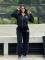 New Embroidered Fashion Casual Embossed Long Sleeve Zipper Sports Set
