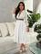 Autumn and winter elegant women's shirt patchwork long dress (including pockets)