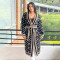 New fashion style cardigan, knitted sweater, cloak, long robe with belt included