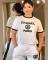 Fashionable English letter velvet fashionable casual suit