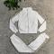 Autumn and winter fashionable casual women's embossed long sleeved pants set