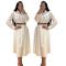 Autumn and winter elegant women's shirt patchwork long dress (including pockets)