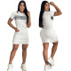 Fashionable and casual women's loose and slimming knitted sweater dress