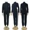 Autumn and winter fashionable casual women's embossed long sleeved pants set