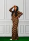 Fashion and casual digital printed shirt+pants two-piece set in stock