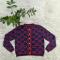 Autumn and winter new fashionable and elegant long sleeved knitted cardigan sweater