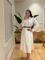 Autumn and winter elegant women's shirt patchwork long dress (including pockets)