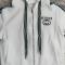 Autumn and Winter New Heavy Industry Fashion Embossed Zipper Hoodie Two Piece Set