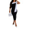Sexy and fashionable solid color summer white-collar women's dress