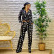 Casual temperament, loose long sleeved shirt, wide leg pants set, high-end two-piece set