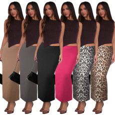Tight and sexy thick skirt with digital printing