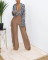 Women's high-quality brushed fabric, cute double-sided tassel half length skirt