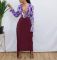 Women's high-quality brushed fabric, cute double-sided tassel half length skirt