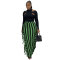 Women's high-quality brushed fabric, cute double-sided tassel half length skirt