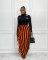 Women's high-quality brushed fabric, cute double-sided tassel half length skirt