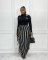 Women's high-quality brushed fabric, cute double-sided tassel half length skirt