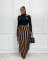 Women's high-quality brushed fabric, cute double-sided tassel half length skirt