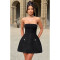 Xiaoxiangfeng spicy girl strapless dress, socialite style queen temperament, sexy slim fit, hip hugging short skirt