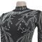 Fashion women's backless diamond hot stamping jumpsuit pants new
