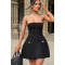 Xiaoxiangfeng spicy girl strapless dress, socialite style queen temperament, sexy slim fit, hip hugging short skirt