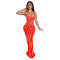 Fashionable women's suspender, rhinestone hot stamping backless dress new