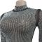Fashion women's hot pressed diamond long sleeved two-piece set new