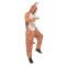 New Halloween performance costumes, animal party costumes, giraffe cartoon jumpsuit pajamas