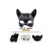 New Fun Item Mask Party Performance Prop Rabbit Girl Headset Halloween Catgirl Half Face Latex Mask