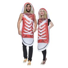 New couple canvas shoes cosplay suit set, fun and humorous party costumes, performance costumes