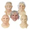 Popular latex masks and headbands for the elderly across the internet, with realistic effects for carnival parties