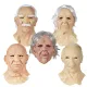 Popular latex masks and headbands for the elderly across the internet, with realistic effects for carnival parties