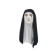 Sister in Tears Summoning 2 Nun Mask Halloween Scary Makeup Mask Tricking Ghost Face Scary Latex  Headset nun