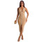 Fashionable women's rhinestone slim fit hip hugging dress