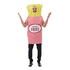 Halloween composite sponge costume, French fries costume, campus party performance costume, bar event