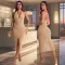 Fashionable women's rhinestone slim fit hip hugging dress