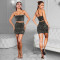 Fashionable women's clothing, fashionable hot and hot diamond two-piece dress set