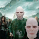 Spot cosplay Harry Potter movie Voldemort same headgear horror thriller bald latex mask