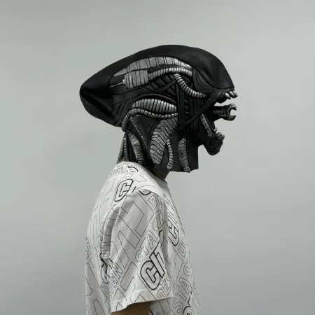 New Halloween role play props profiled cos Tiktok live broadcast mask horror spoof variant headgear