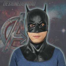 Halloween latex mask, Marvel Batman superhero headgear, party makeup, ball props