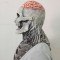 Wholesale horror brain teasers, funny and scary screaming latex masks, Halloween skull masks