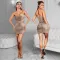 Fashionable women's clothing, fashionable hot and hot diamond two-piece dress set