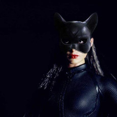 New Fun Item Mask Party Performance Prop Rabbit Girl Headset Halloween Catgirl Half Face Latex Mask