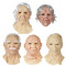 Popular latex masks and headbands for the elderly across the internet, with realistic effects for carnival parties