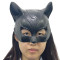 New Fun Item Mask Party Performance Prop Rabbit Girl Headset Halloween Catgirl Half Face Latex Mask